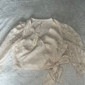 Beautiful lace wrap blouse